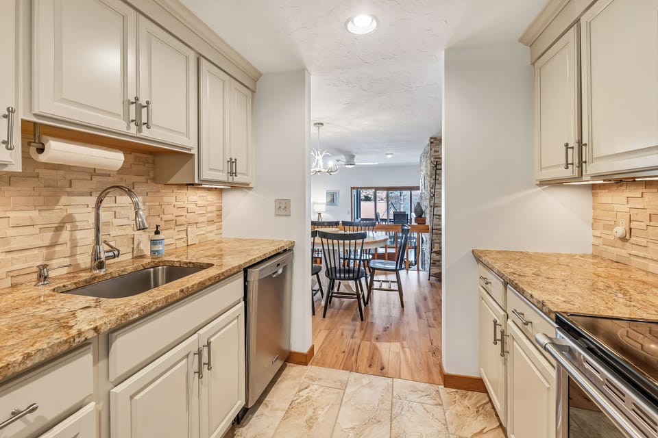 Fully stocked kitchen