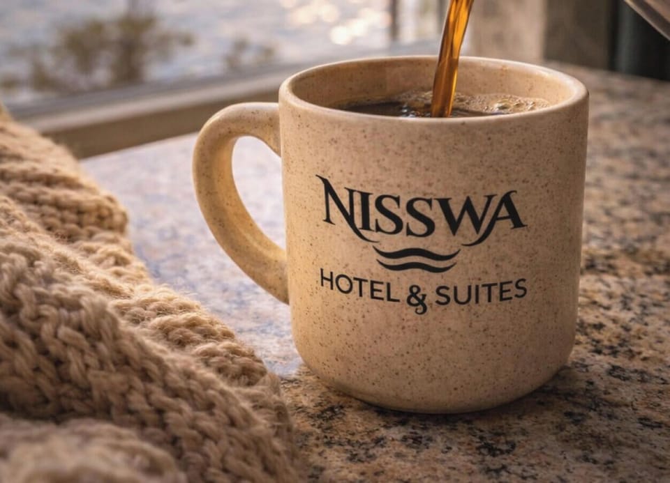 Start your morning with a fresh cup of coffee at Nisswa Hotel & Suites
