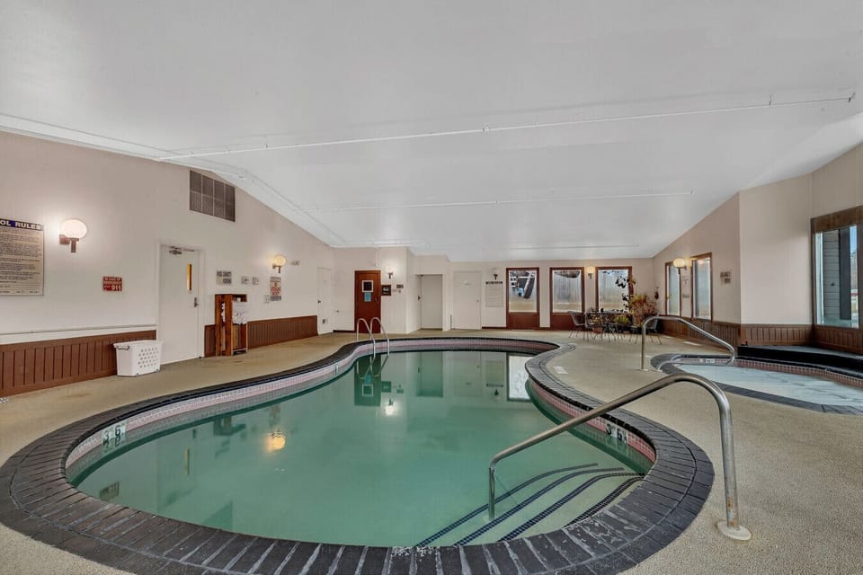 Heated indoor pool available year-round for guest use.