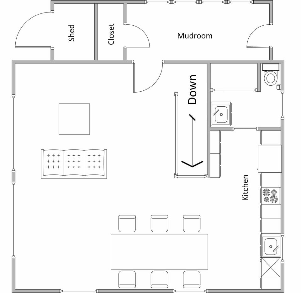 Upstairs layout