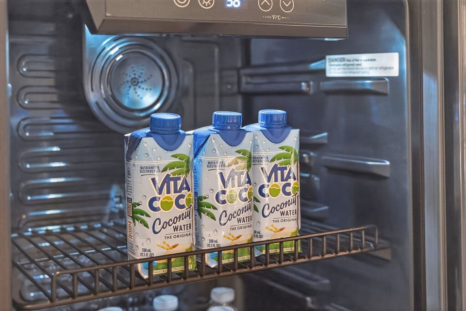 Being in higher altitudes will dehydrate you fast - - be sure to stay hydrated with some complementary coconut water!
