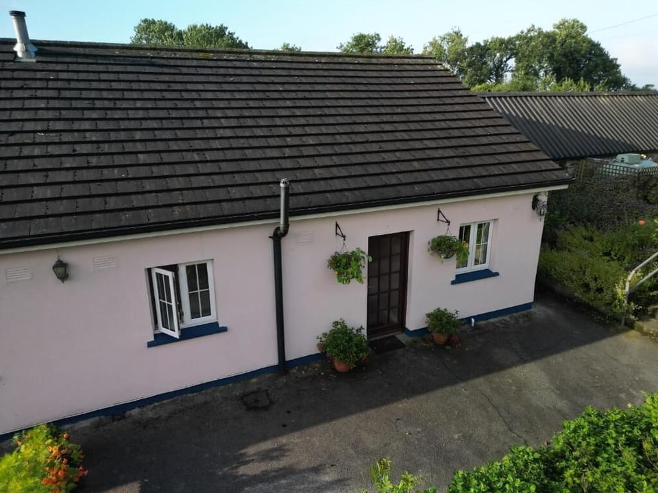 Cottage entrance and patio area