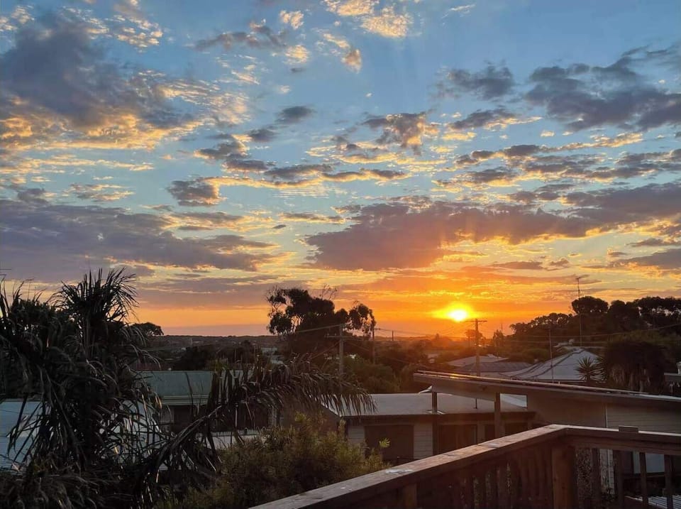 Sunset coastal view