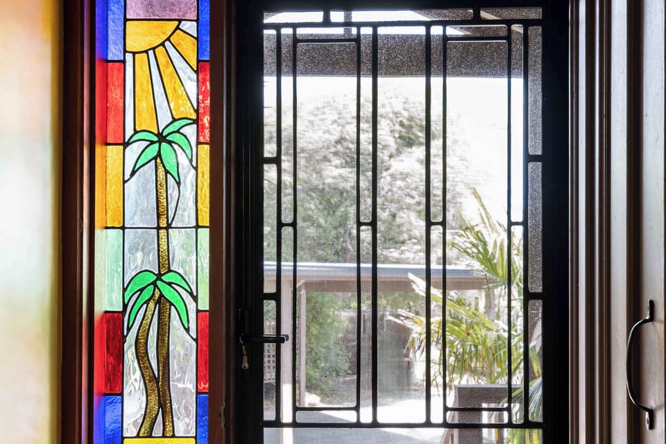 Stained glass entry