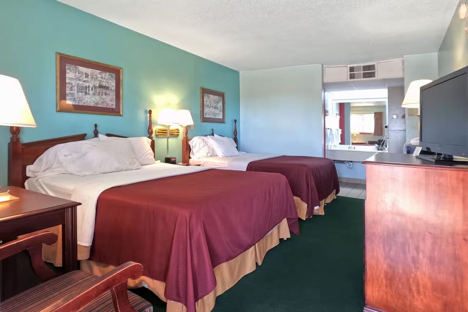 Bedroom. Interior and views may vary based on location and availability