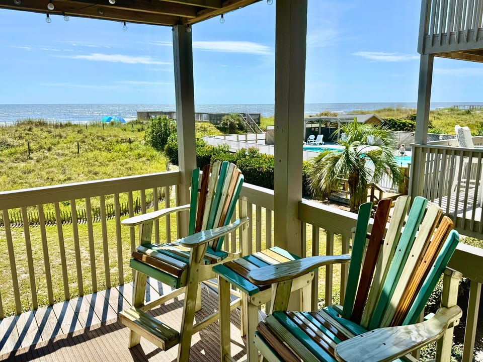 Enjoy oceanfront views! 
