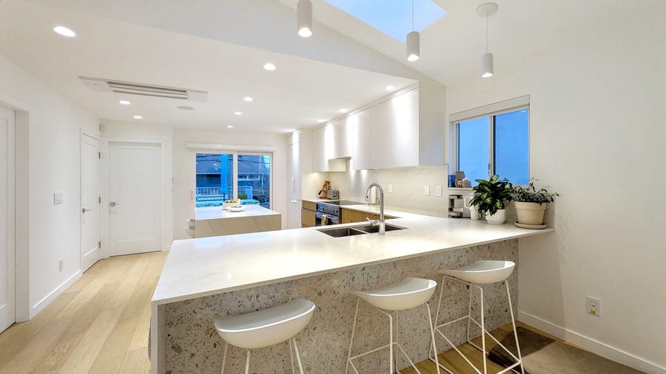Open concept kitchen