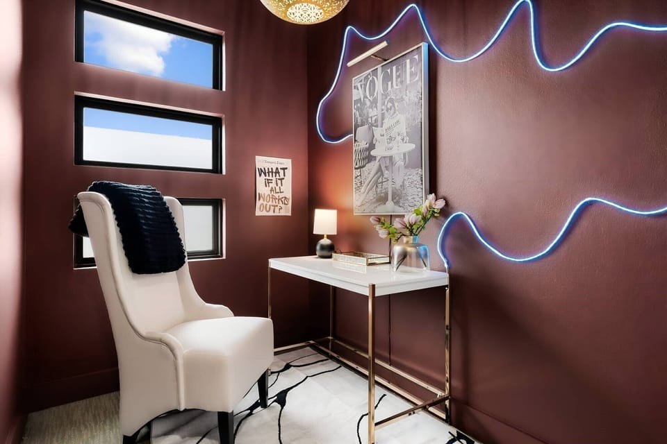 Office space off of the master suite 