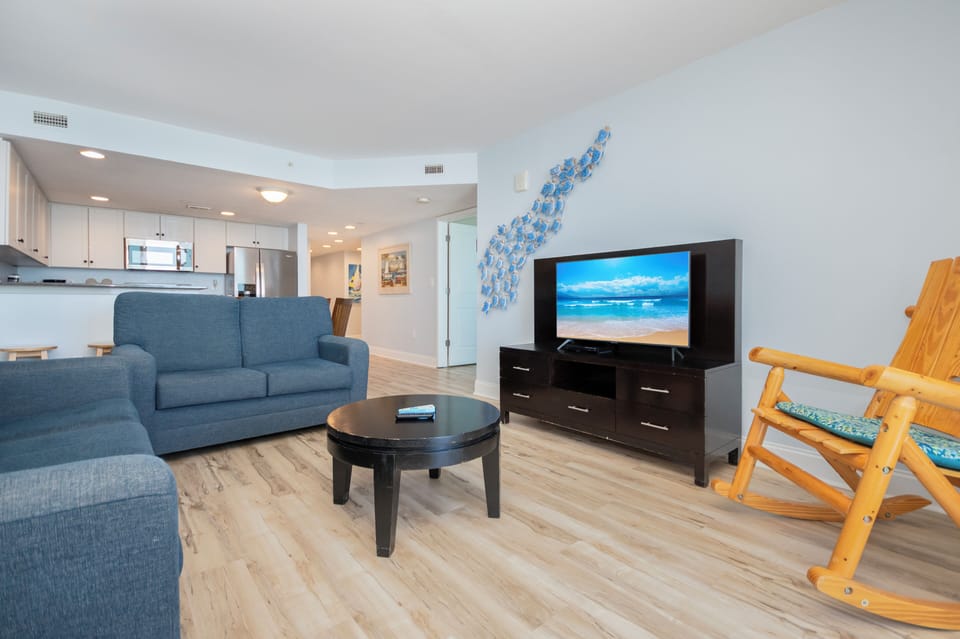 Comfortable living room with cozy seating and a relaxing atmosphere.