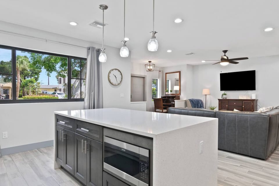 Open Kitchen and Living Area
