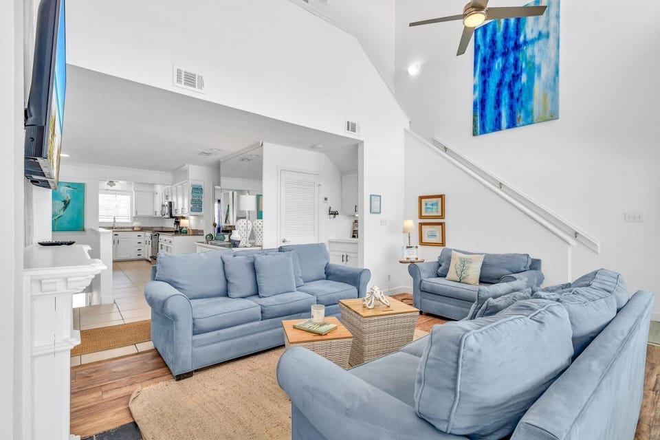 Full kitchen flows perfectly from the living area