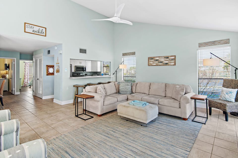Living room with sleeper sofa