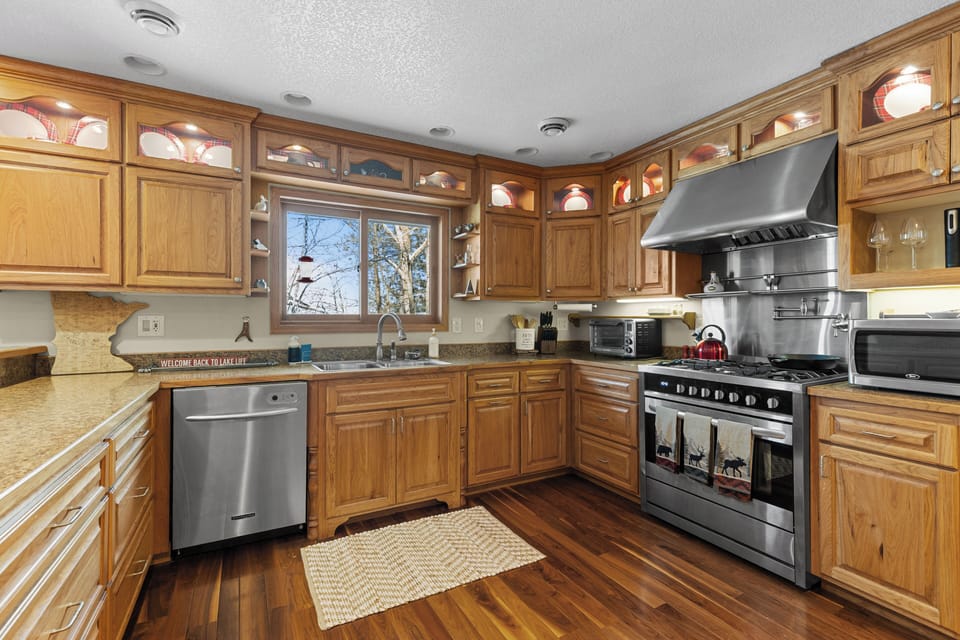Chef's kitchen, with everything you need for cooking meals 