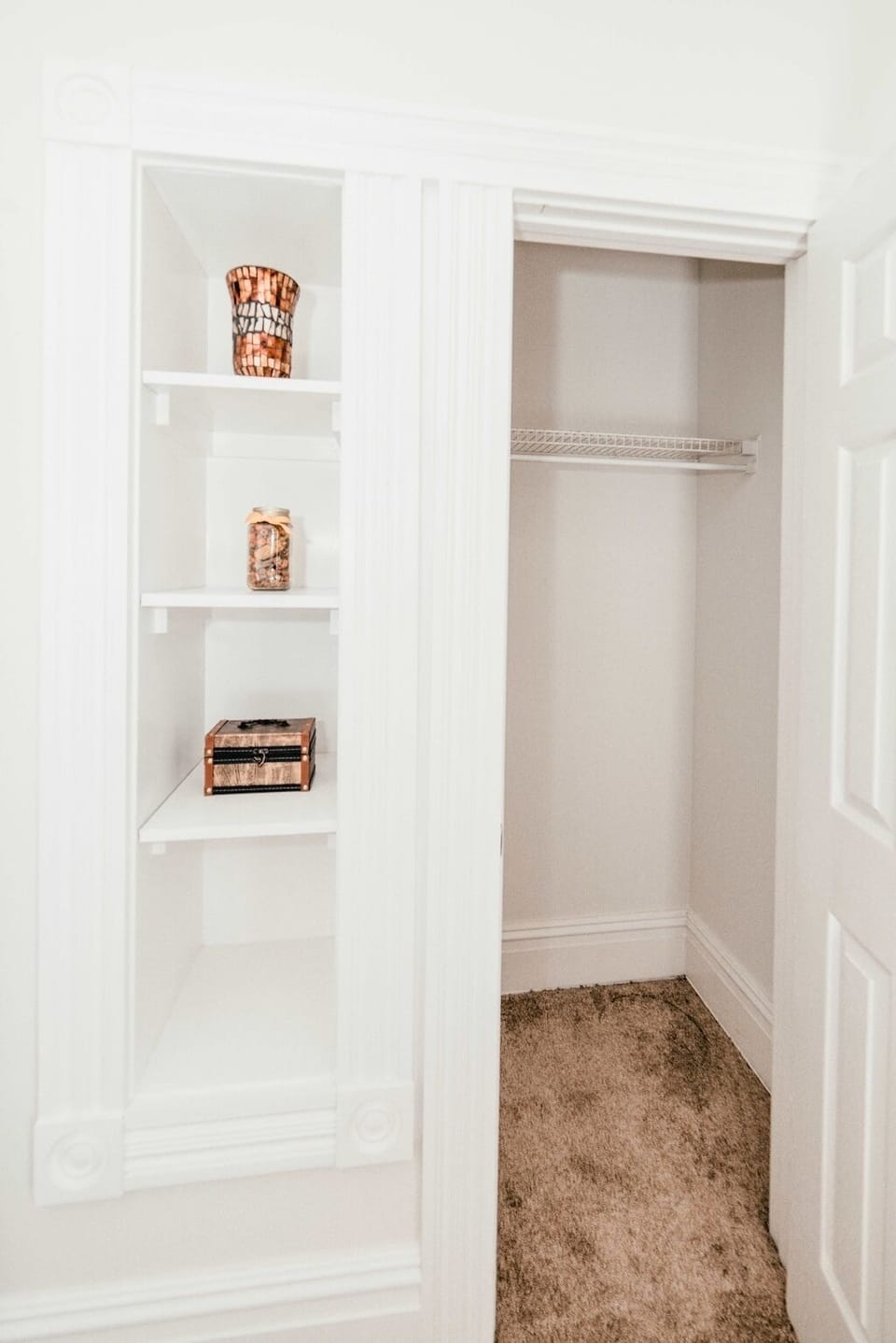 Closet with hangers 