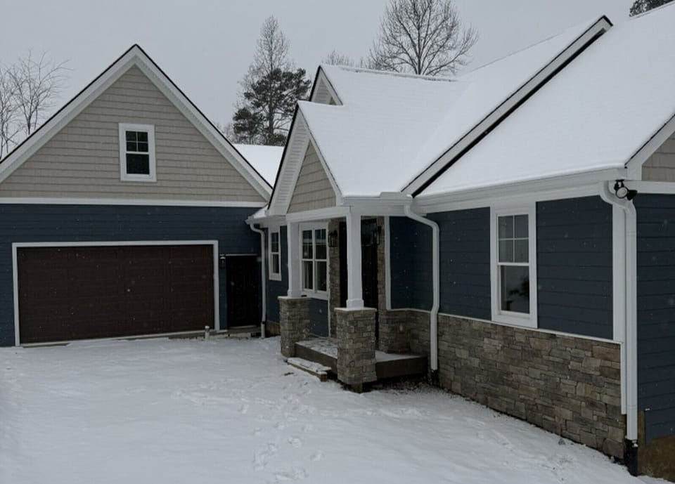Driveway view, construction update 1/31/26.