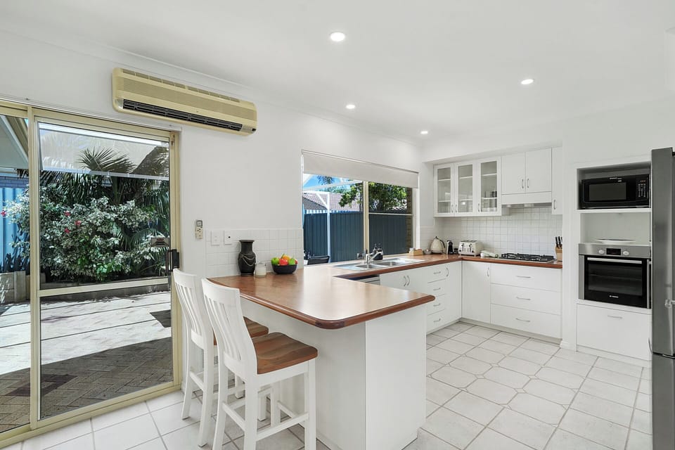 Kitchen with view outside 
