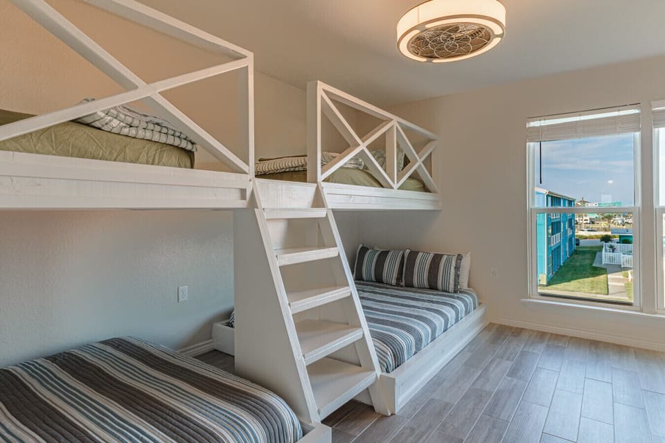 Bunks with beach views