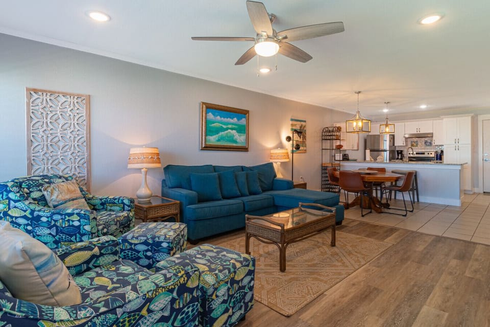 Bright coastal living room