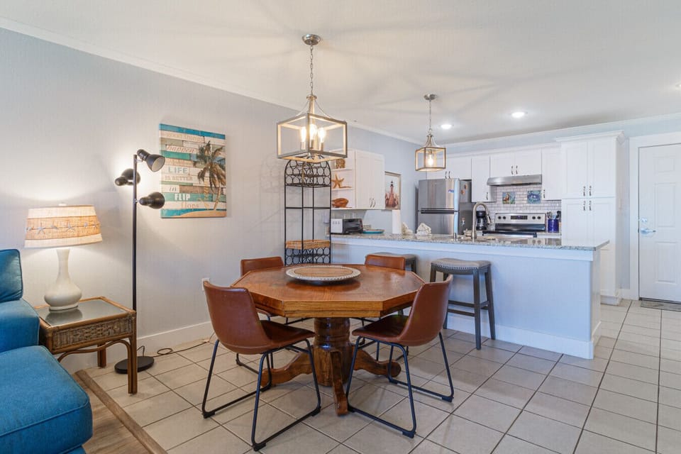 Dining area with kitchen