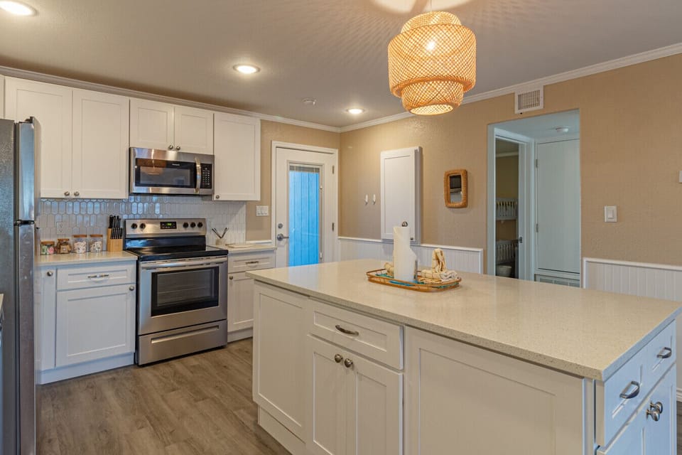 Spacious open kitchen