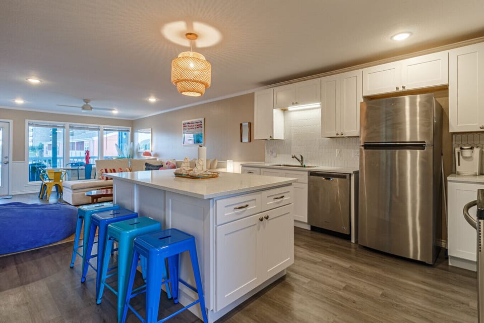 Kitchen island with seating
