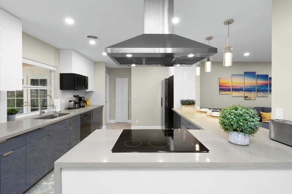 Custom 5 burner cooking surface 
