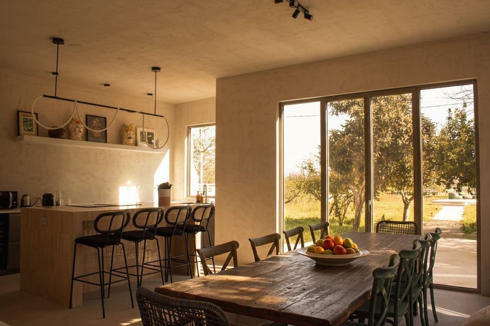 Dining and kitchen