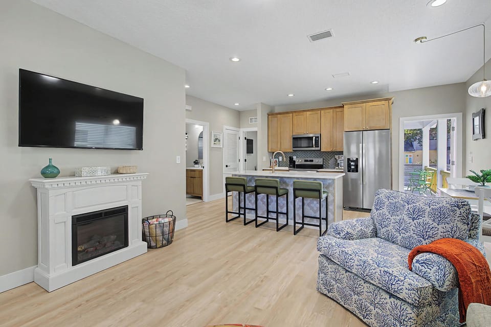 an open floor plan