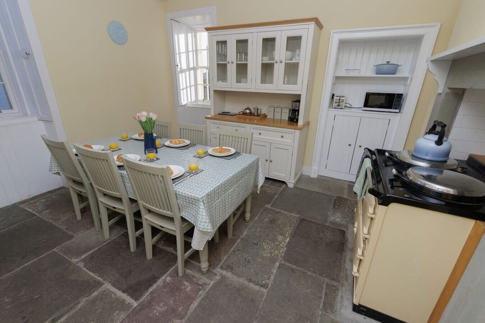 Dining area and kitchen