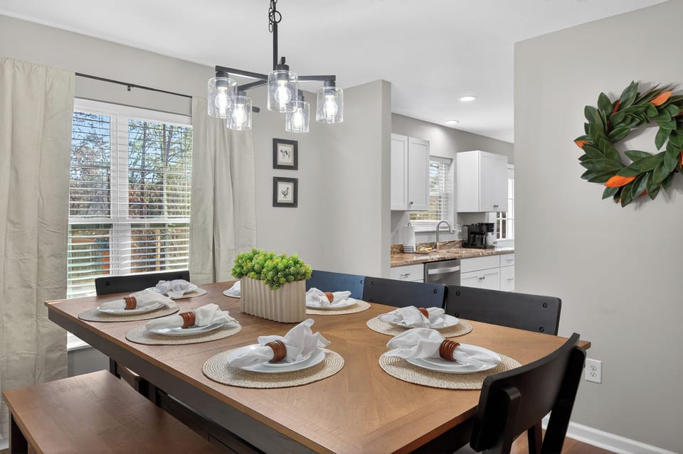 Comfortable dining area for shared moments
