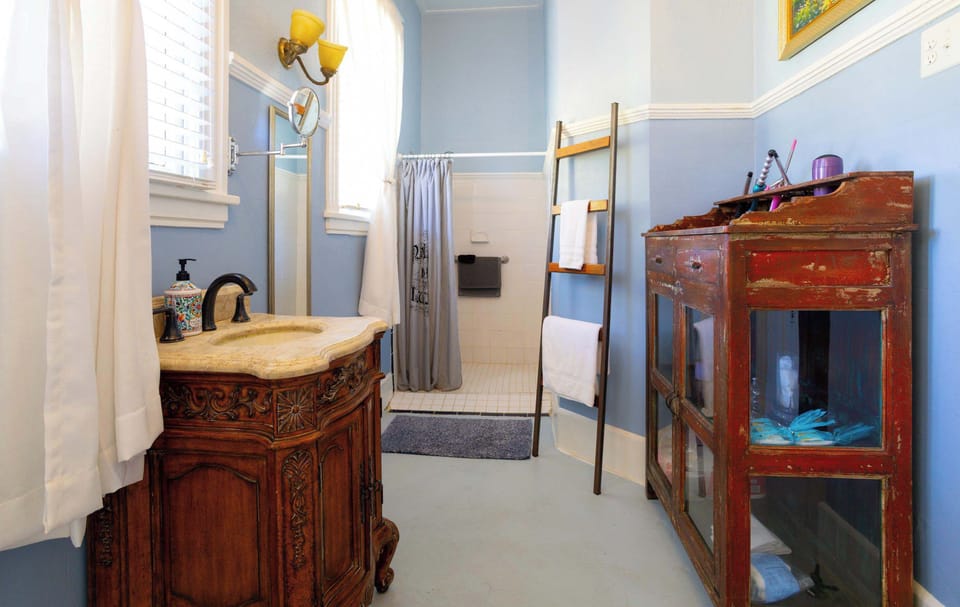 Ensuite bathroom with shower