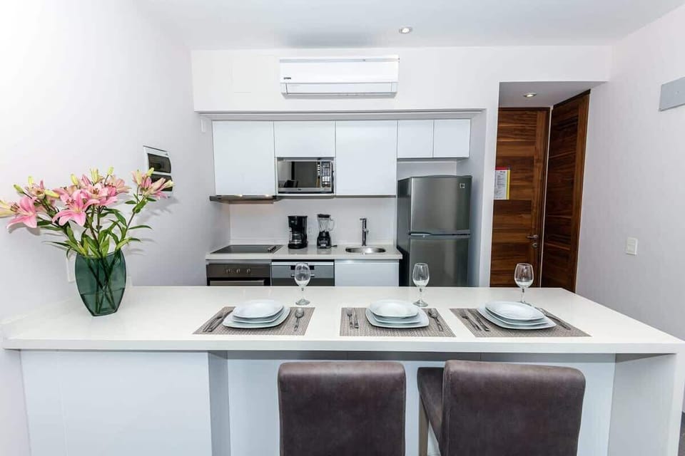 Modern kitchen; prepare delicious meals.