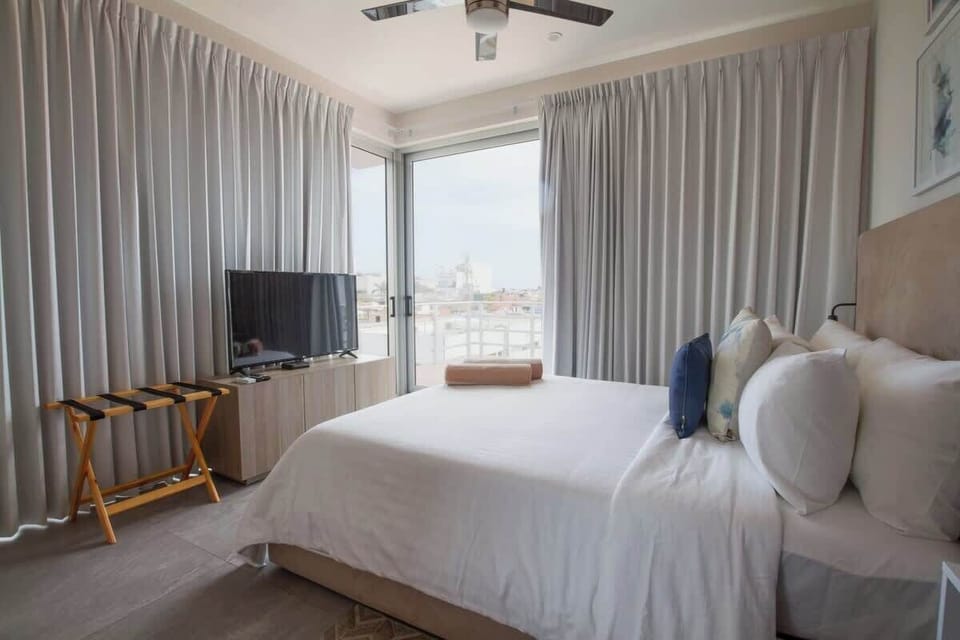Comfortable bedroom; perfect for a good night's sleep.