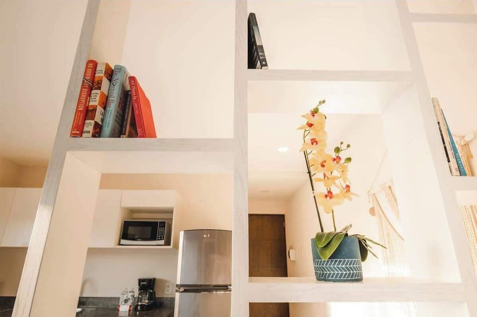 The design and decor make this studio a welcoming place