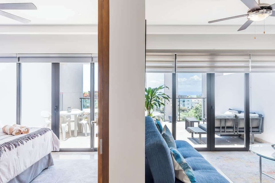 Enjoy breathtaking views from your bedroom.