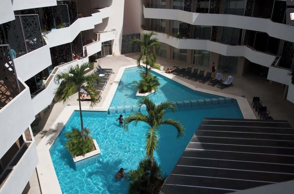 Our main pool, the heart of the building. It's the family pool.