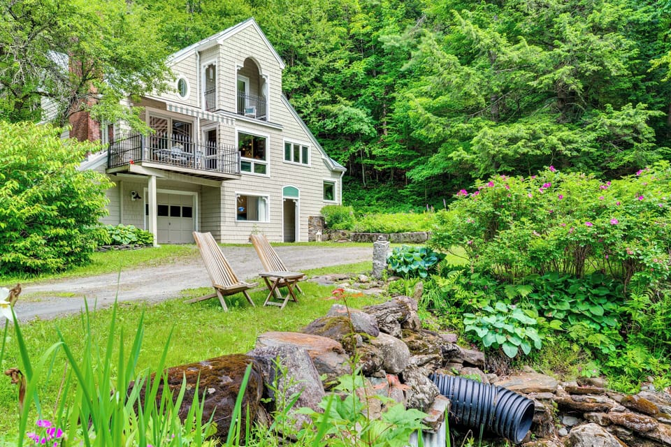 Lush Exterior w/ Stream Views & Access