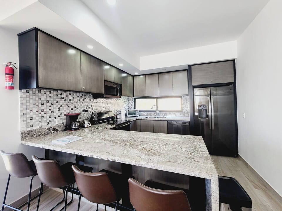 Beautiful kitchen with extra seating