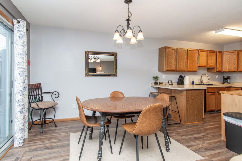 [Dining area, second floor] seating for four comfortably 