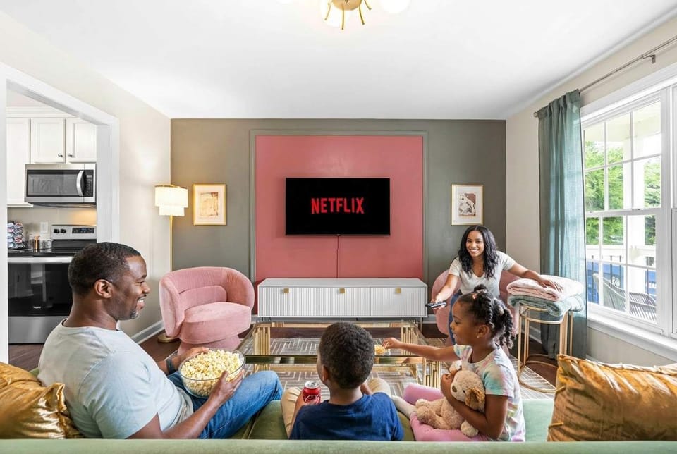 The ultimate hangout zone! Movie nights, board games, or just soaking up the cozy atmosphere—this living room has your name written all over it.