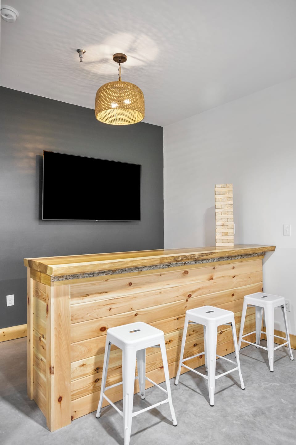 Garage rec room bar