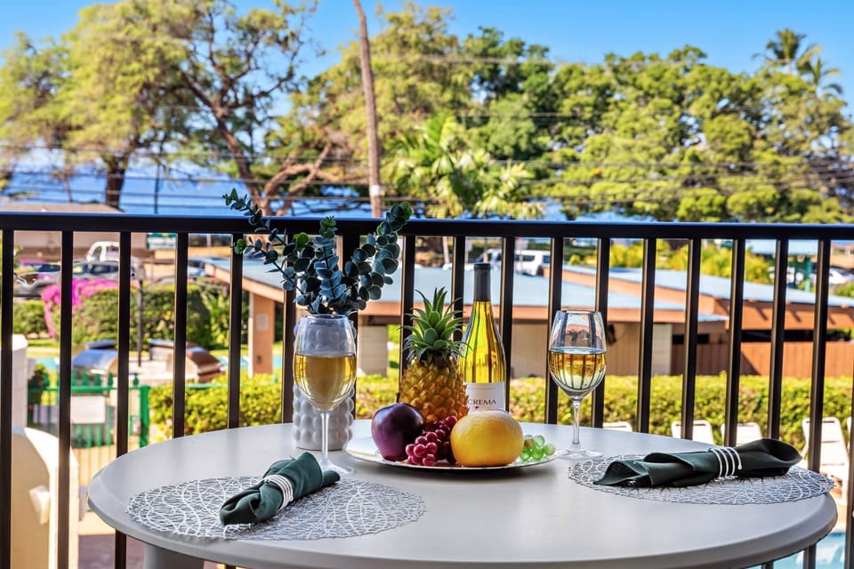 Enjoy ocean views with your morning coffee