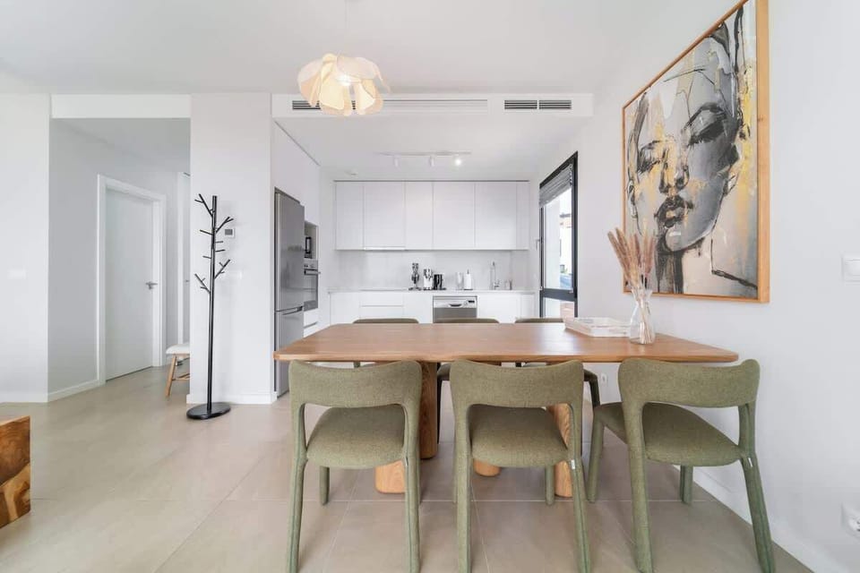 Bright dining space for breakfast, lunch, or dinner.