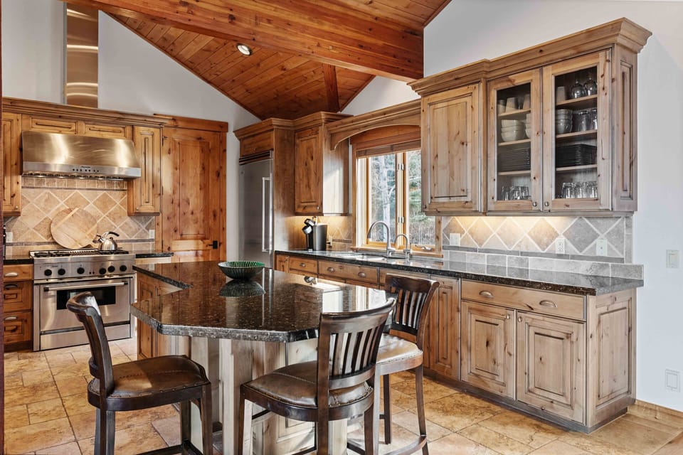 Indoors, Kitchen, Kitchen Island, Furniture, Hardwood