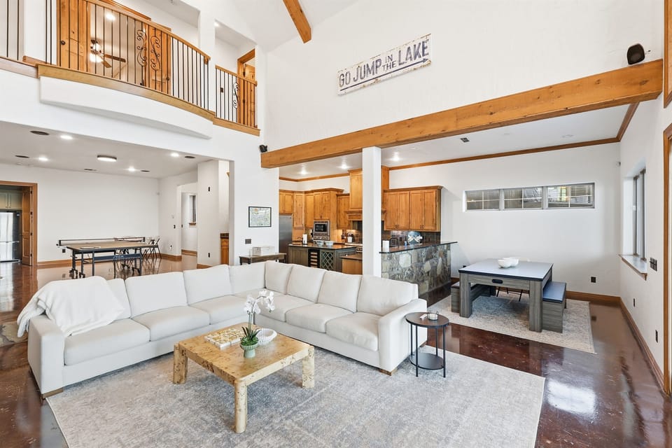 Open concept living/dining