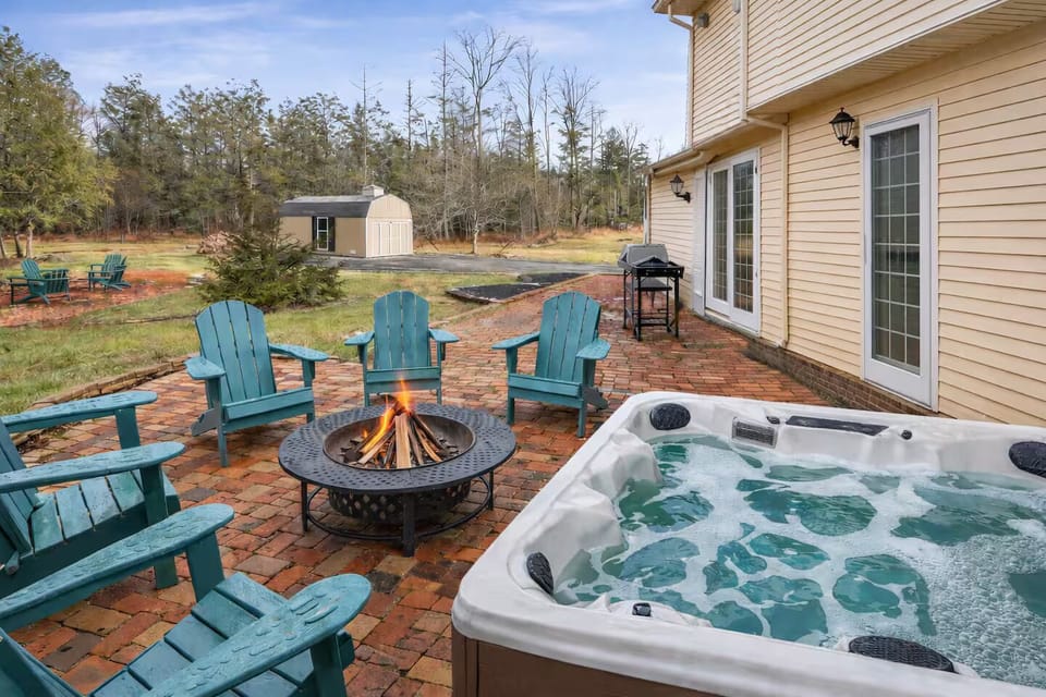 Enjoy all our amenities, including a brand new hot tub and cozy fire pit.