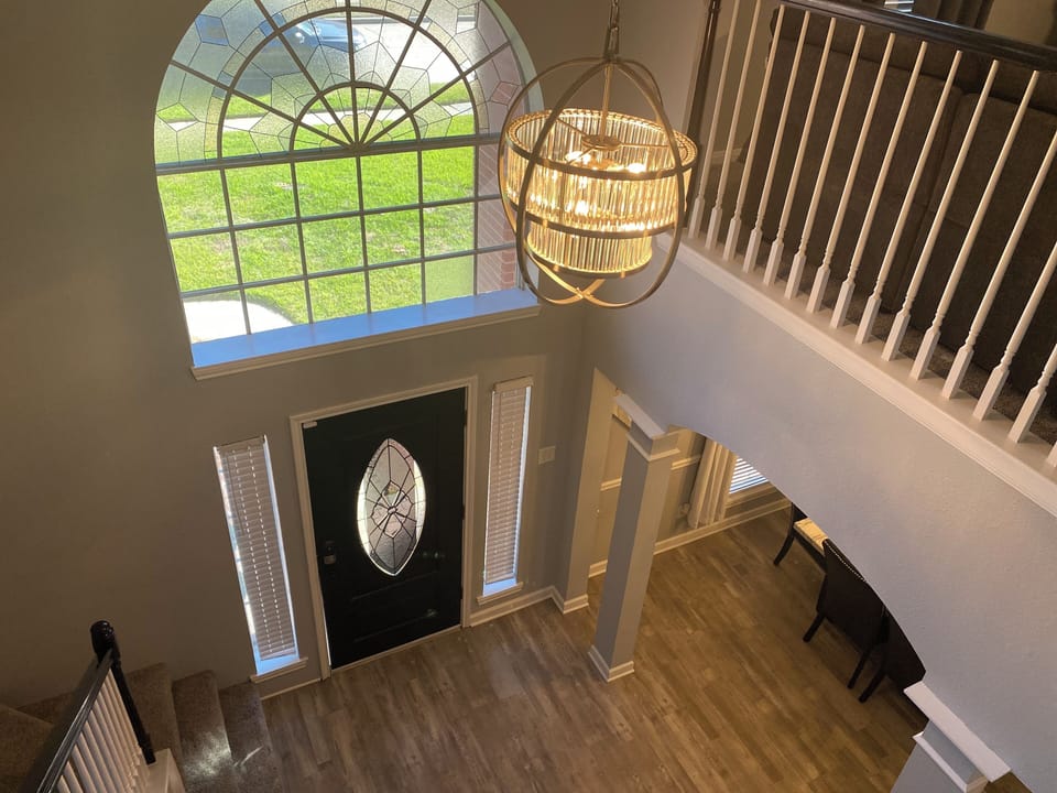 Upstairs view of Foyer