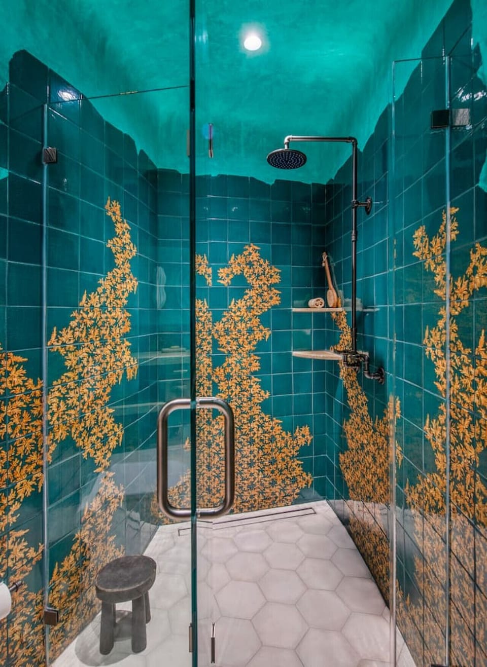 An elegant bathroom designed with clean lines, natural finishes, and a spa-like feel.