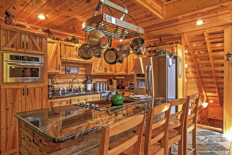 Kitchen | Center Island | Hanging Pot Rack