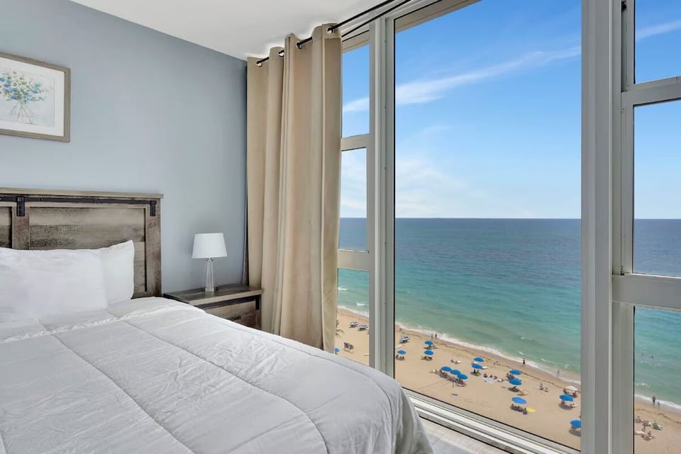 Wake up to sweeping ocean views right from bed